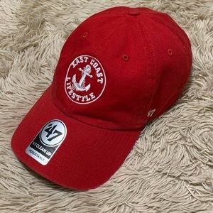 East Coast Lifestyle Red baseball hat